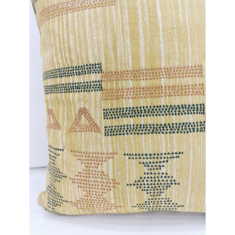 Housse de coussin géométrique carrée
