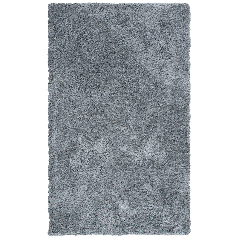 Tapis gris touffeté à la main Delane, Rectangle 8 pi x 10 pi