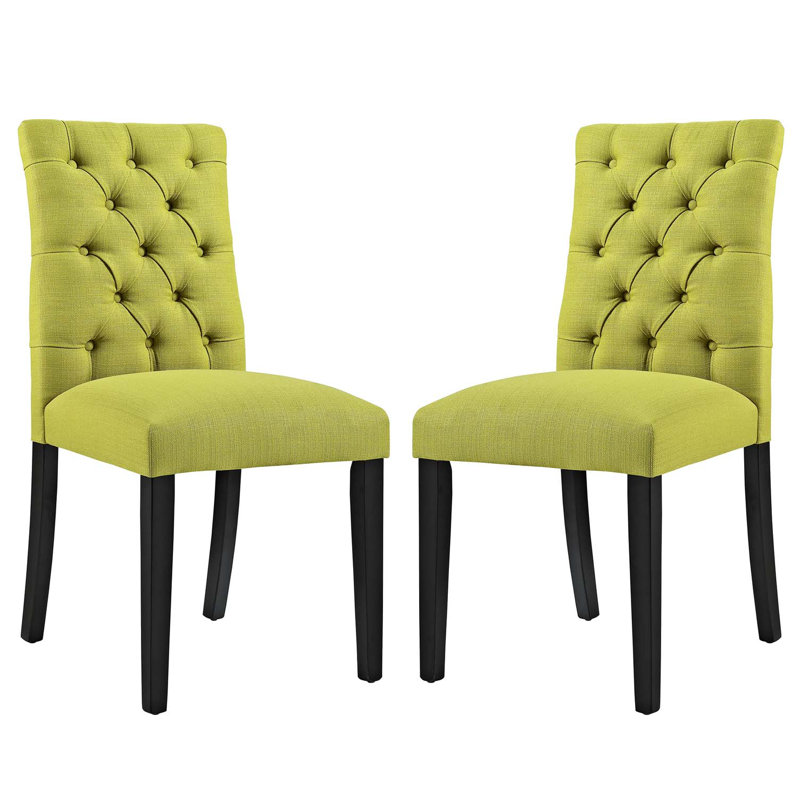 Modway Copper Grove Trilj Vinyl Dining Chair, Wheatgrass