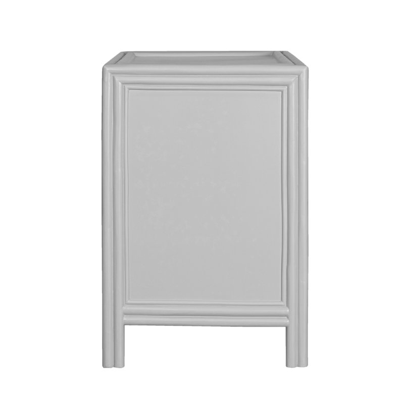 Clara Collection 1 - Drawer Nightstand, Light Gray