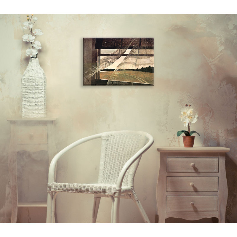 «Wind from the Sea» par Andrew Wyeth, toile tendue avec châssis, H 13 po x l 18 po