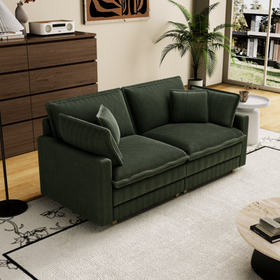 Oversized Deep Seat Home Office - , Comfortable Seating, Corduroy With A Upholstery, Long-lasting And Easy To Maintain