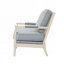 Chaise rembourrée en polyester avec 4 pieds
