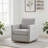 30.5" W Upholstered Comfy Swivel Club Chair-1985077500