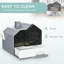 Tractiona Polypropylene Enclosed Litter Box with Scoop