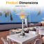 11000 Stainless Steel Propane Tabletop Patio Heater