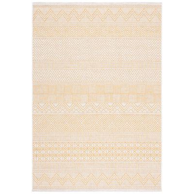 Tapis intérieur / extérieur jaune Mertens