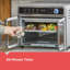 DECKER Black + Black 12 + 1 Air Fryer Toaster Oven Compartment