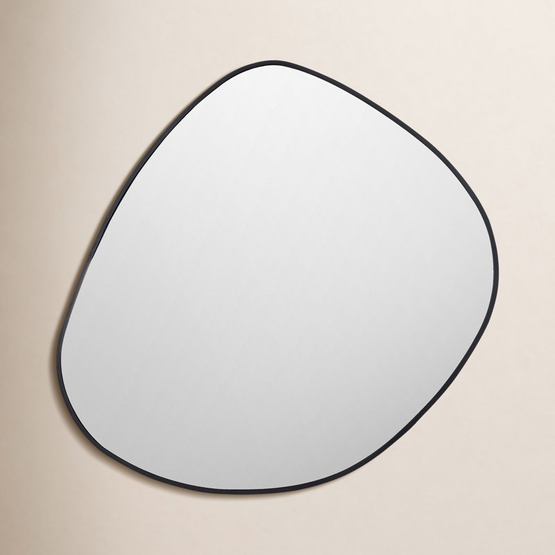 Eastie Metal Mirror, 29" x 28", Black