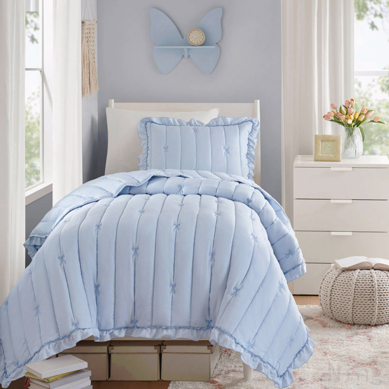 2- Piece Twin/Twin XL Quilt Mini Set, Twin XL Comforter + 2 Additional Pieces