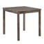 Ensemble de table bistro 5 pièces à hauteur de comptoir 36 po avec tabourets en lin blanc crème touffeté Brown-133347367