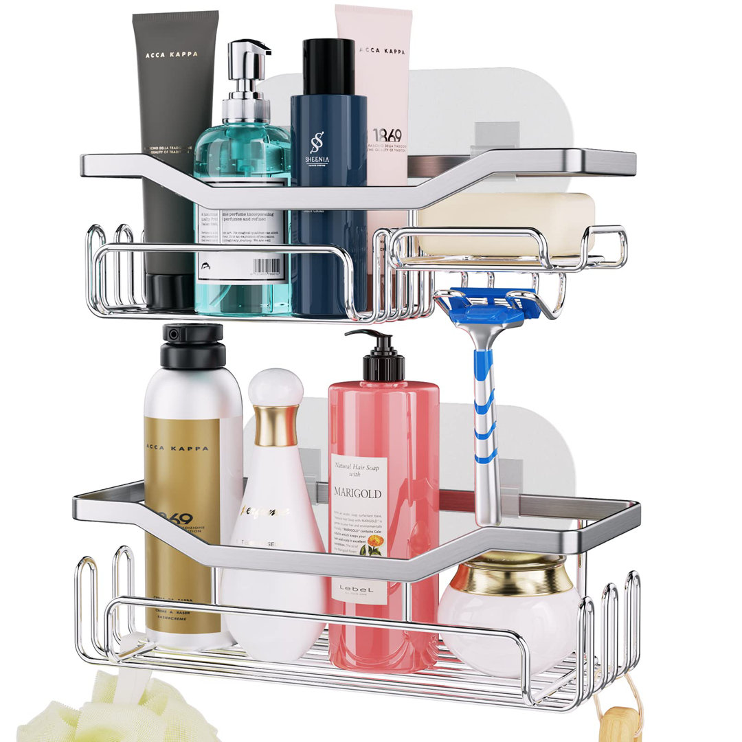 Bursa Adhesive Stainless Steel Shower Basket