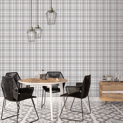 Kitchen Recipes Plaid Design 32.8' L x 21" W Wallpaper Roll
