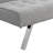 WOOD FRAME, STAINLESS LEG, FUTON, SOFA BED GREY-741717918