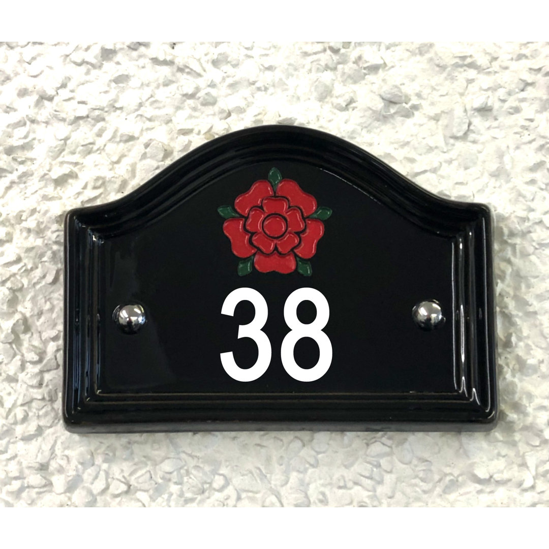 17cm Walsham Flush Mount House Number