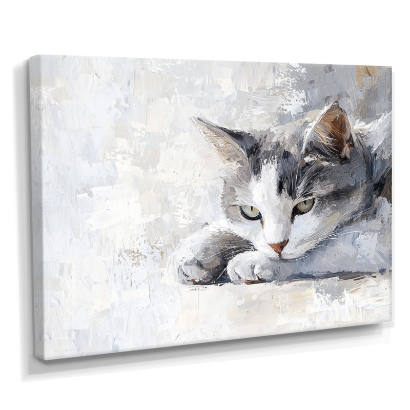Décoration murale chats - regard de chat, H 12 po x l 20 po, Toile tendue, Ne s’applique pas