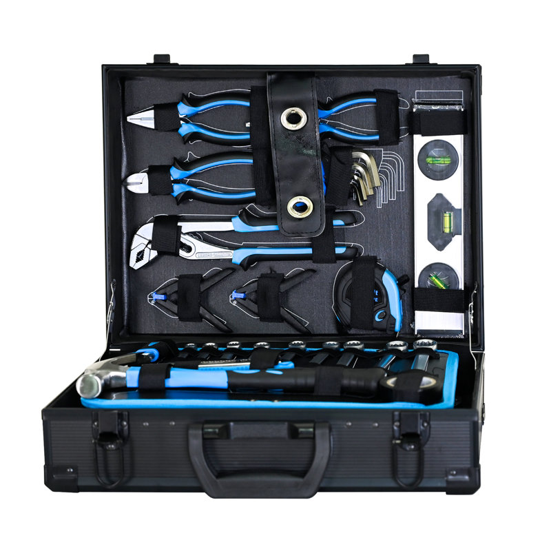 Valise combinée pour outils d'entretien - 247 pièces d'outils de base pour l'entretien de la maison, ensemble d'outils pour machines générales