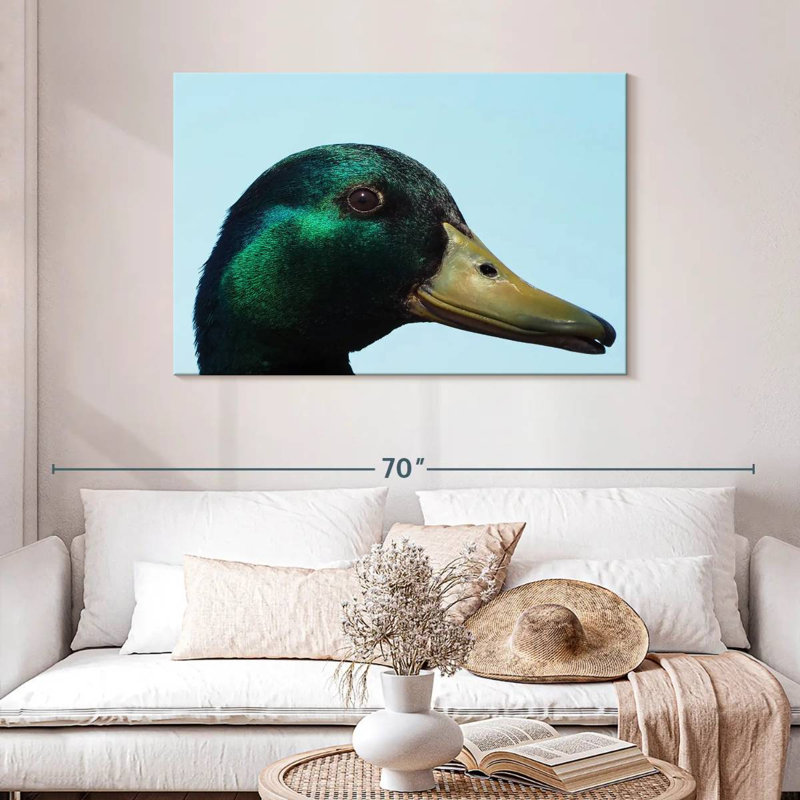 Mallard Duck Close Up, 30" H x 45" W