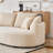 122.8'' 3-Seat Sherpa Fabric Sofa with Toss Pillows - Sturdy Solid Wood Frame for Living Rooms and Family Spaces-1363081551-1363187681