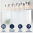 Stover Seeded Glass/Iron Modern Contemporary LED Vanity Light-1836083962-1836083953