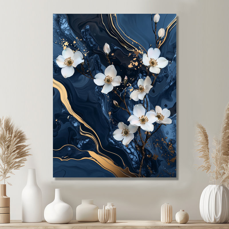 Kneeland - impressions murales florales, Wrapped Canvas, Does Not Apply, 20" H x 12" W