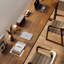 Bureau moderne et simple en bois massif-1444040671
