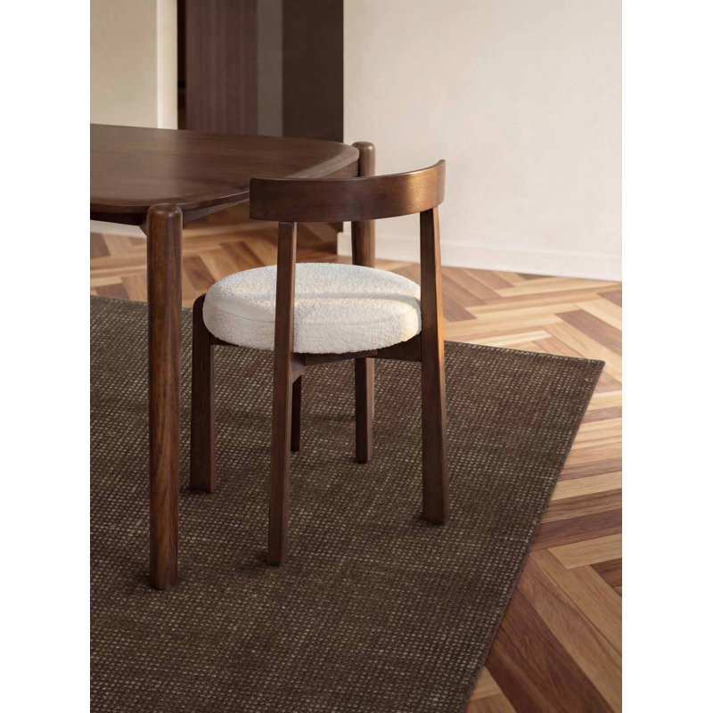 Demarlo Wool Hand Woven Area Rug, Brown, Rectangle 120 x 170 cm