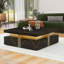 Table basse carrée avec rangement à 4 tiroirs-1176212581