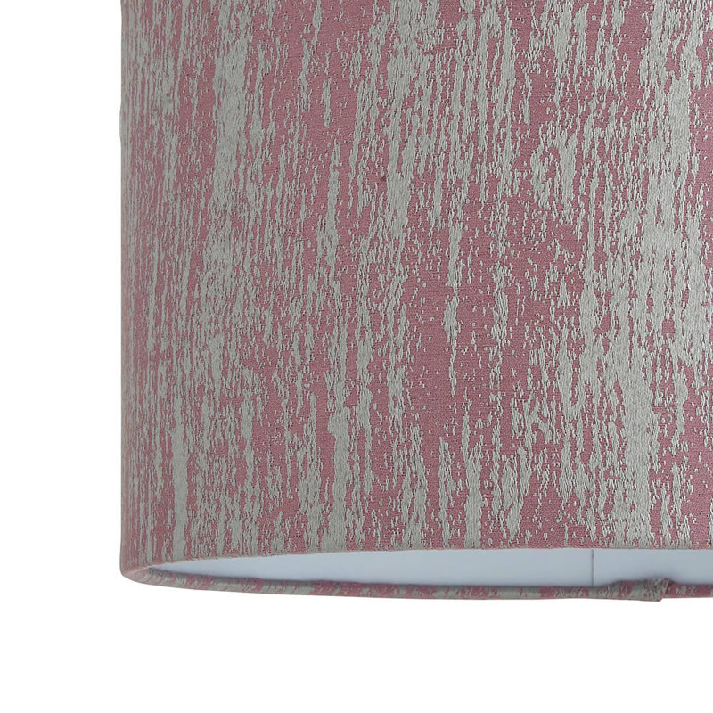 Drum Fabric Pendant Shade ( Screw On ), 19.5cmH x 30cmW x 30cmD, Pink
