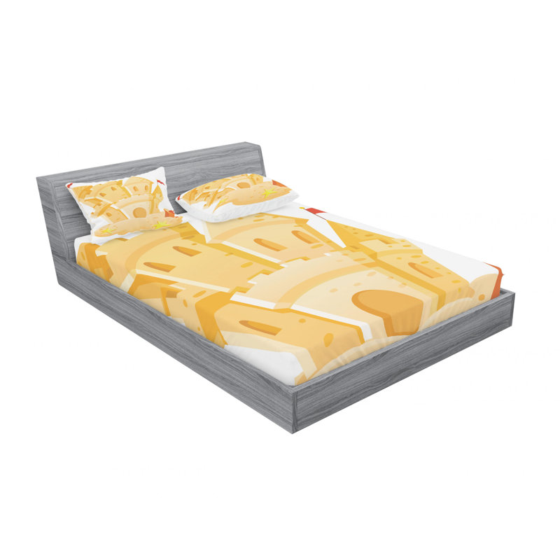 Microfiber Sheet Set, Queen Sheet Set with 2 Pillowcases