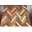 Tapis de style oriental à chevrons moderne noué à la main 8 x 12