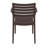 Melissus Stacking Patio Dining Armchair-110883602
