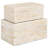 2 Piece Handmade Mother of Pearl Decorative Box Set