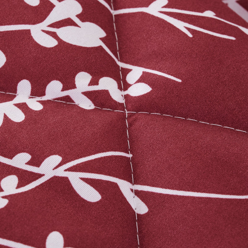 Burgundy Twin Reversible Microfiber Comforter Set