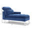 Chaise longue rembourrée Meshawn avec appui-tête réglable-2069294550