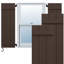 Volets en composite à quatre planches EnduraCore l 21 1/2 po x H 75 po, vert mousse (par paire - quincaillerie non incluse)-134540955