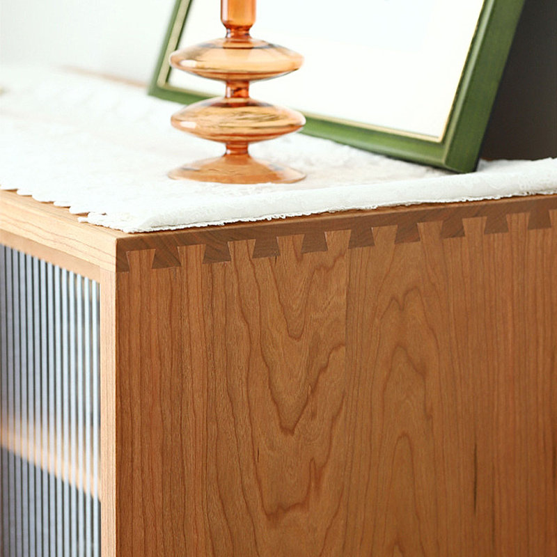 Vitrine de rangement simple en verre