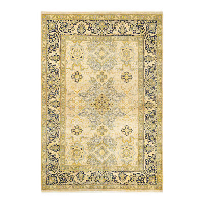 Rodnee One-of-a-Kind 6'1" X 8'10" 2000s Wool Area Rug in Ivory