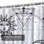 Rideau de douche Mystical Sun Moon Star-1651961957