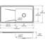 Évier de cuisine à montage sur plan L 43 po x l 22 po Lustertone-22342367