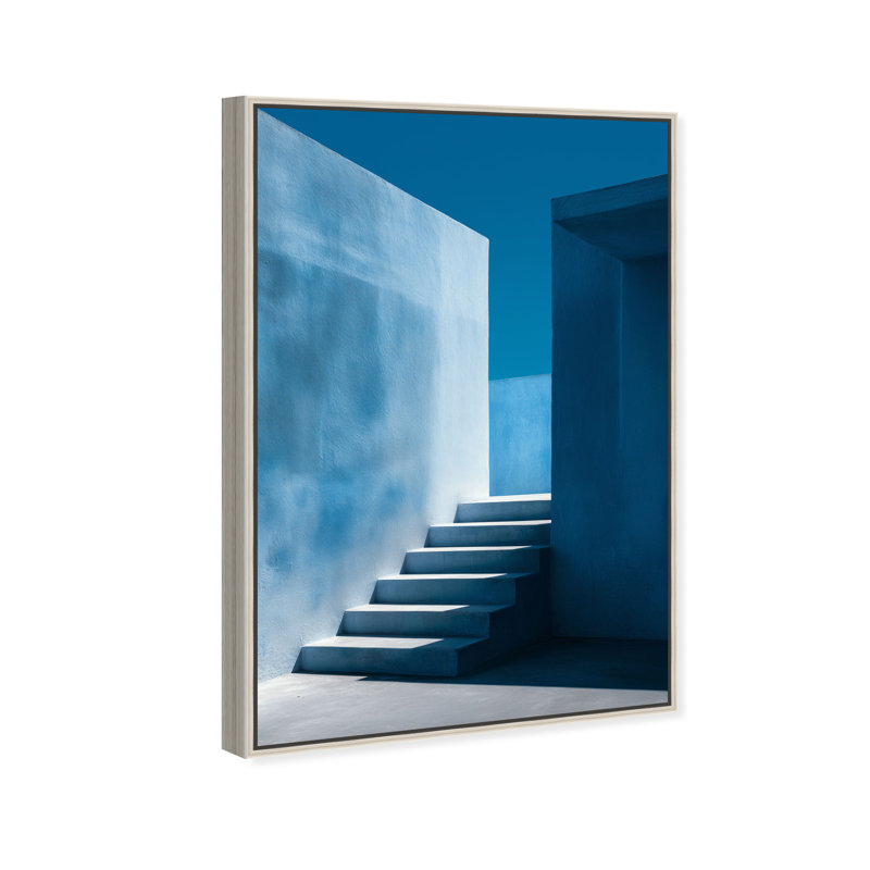 Deep Ocean Walls II Print by Oliver Gal, 55"H x 37"W, Silver Floater Frame