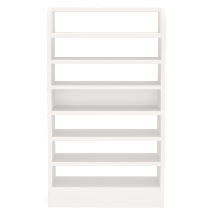 25.59" Width  White Shoe Rack, 47.24" H x 25.59" W x 11.81" D, White