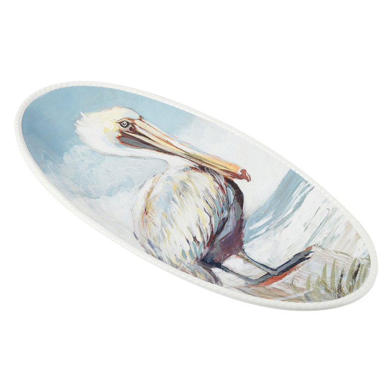 Certified International Shorebirds Fish Platter