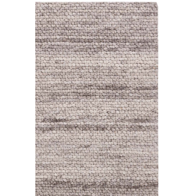 Lrl Lauren Ralph Lauren Hand Woven Wool/Cotton Rug in Grey/Beige, Rectangle 6' x 9'