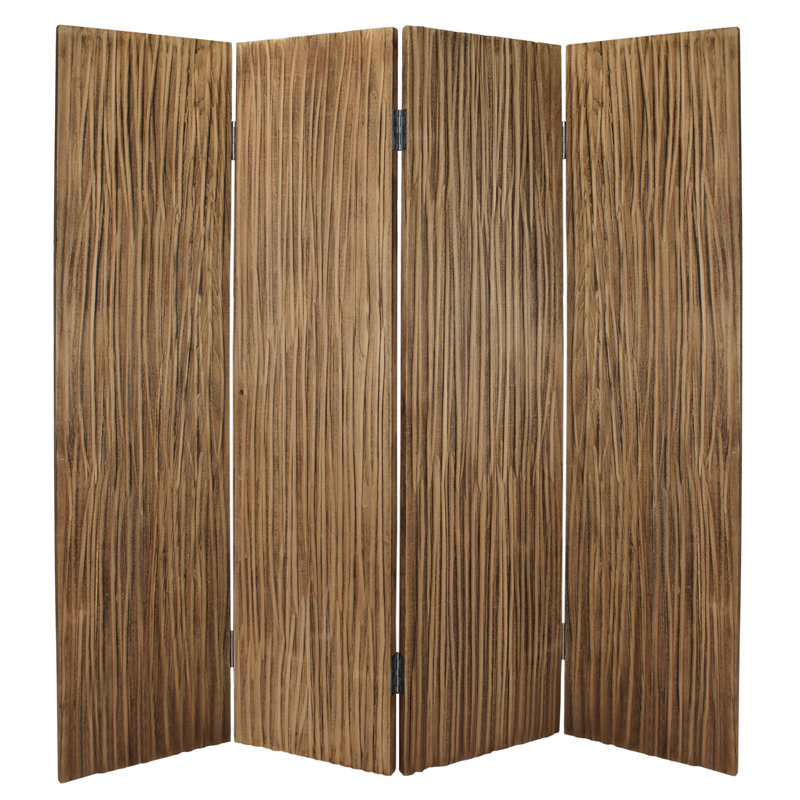Cloison pliante en bois massif Mandalay, H 84 po x l 84 po x P 2 po