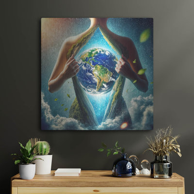 «Mother Earth» par Rey Klimt, art mural en métal