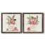 Boho Bouquet I - ensemble de 2 peintures sur toile encadrées-526135212-526135186