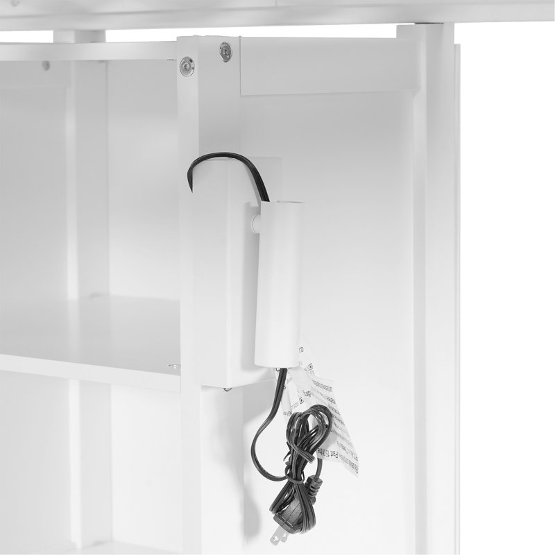 Lit superposé simple au-dessus de simple et simple avec bureau intégré et tablettes de rangement, lampe de lecture, 3 lits en 1, blanc