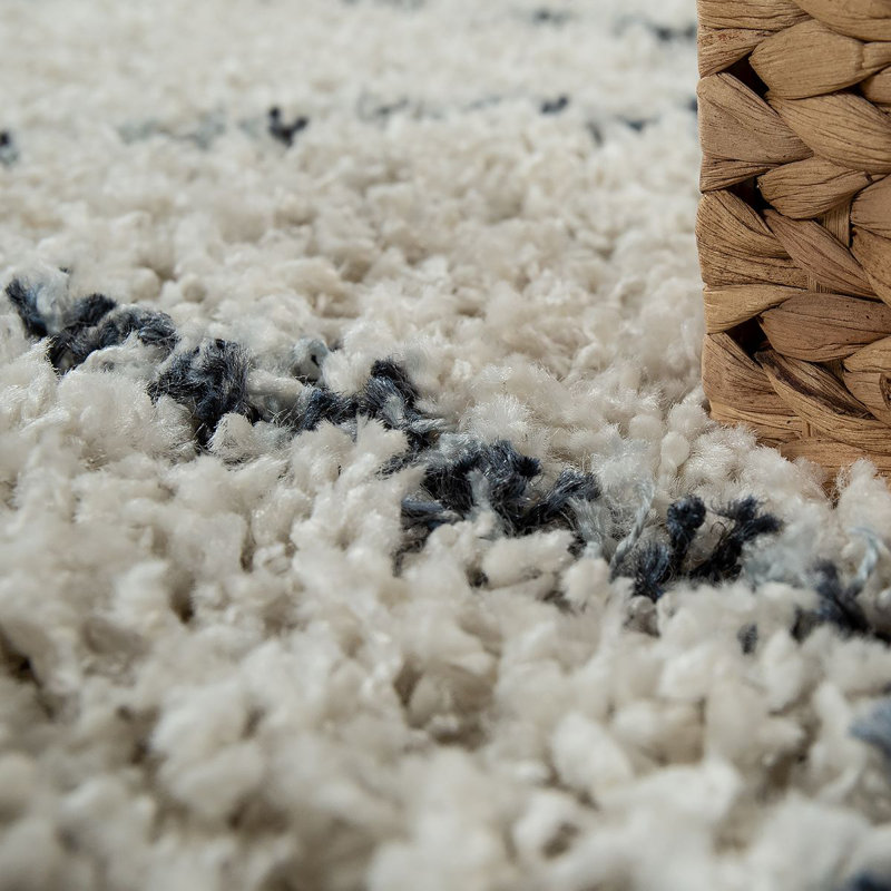 Sierra Geometric Shag Area Rug, Rectangle 80 x 150cm