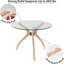 Base de table courbée moderne Mid Century